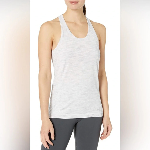 Under Armour Women's Threadborne Seamless Space Dye Racer Tank SZ LG - Picture 1 of 6